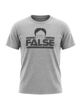 The Office - Dwight Schrute "FALSE" Shirt — fan favorite meme tee.
